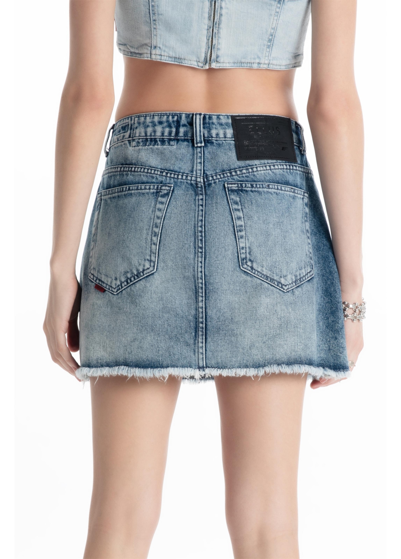 Saia Vintage Denim Emma Lav.Claro C/Sky