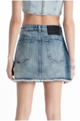 Saia Vintage Denim Emma Lav.Claro C/Sky
