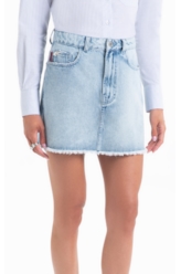 Saia Vintage Denim Emma Lav.Claro Com Foam