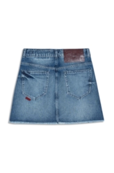 Saia Vintage Denim Emma Lav.Delave Com  Matiz