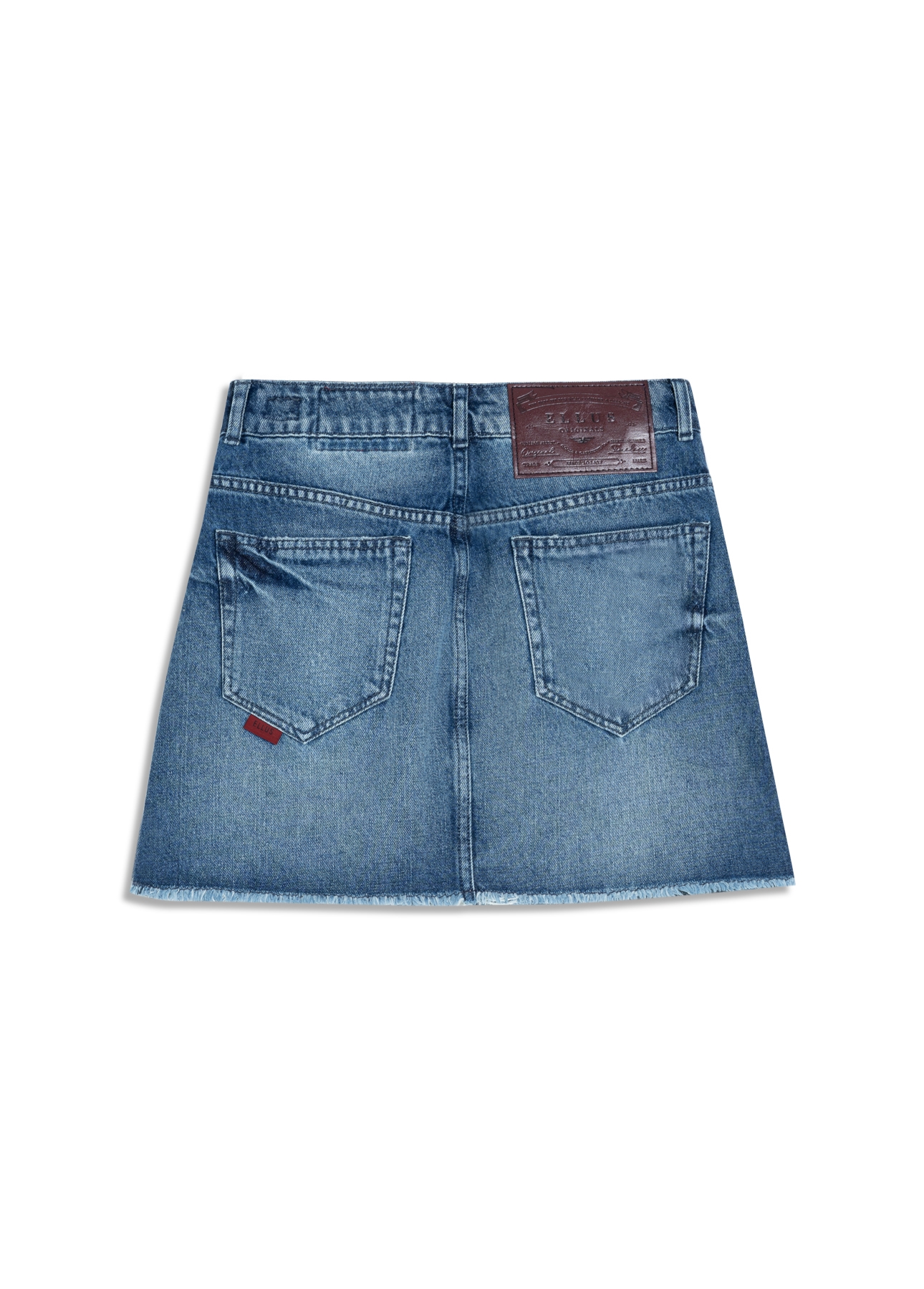 Saia Vintage Denim Emma Lav.Delave Com  Matiz