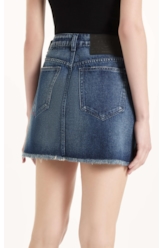 Saia Vintage Denim Emma Lav.Escuro C/ Matiz