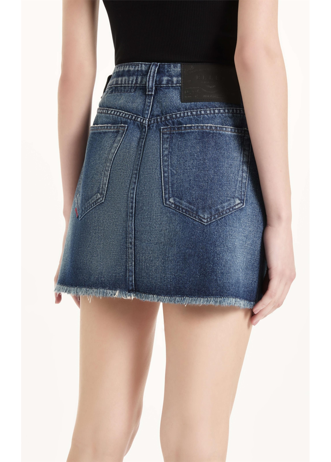 Saia Vintage Denim Emma Lav.Escuro C/ Matiz