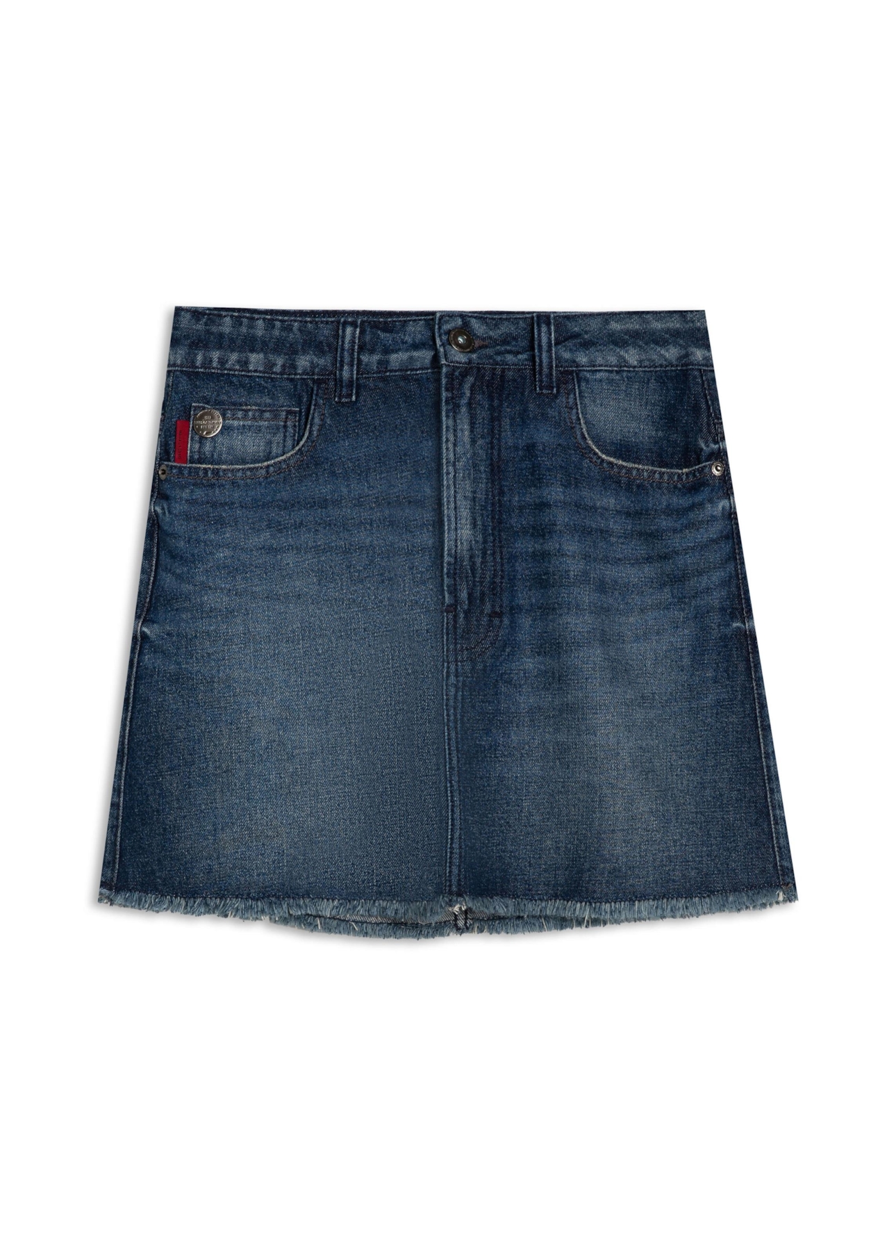 Saia Vintage Denim Emma Lav.Escuro C/ Matiz