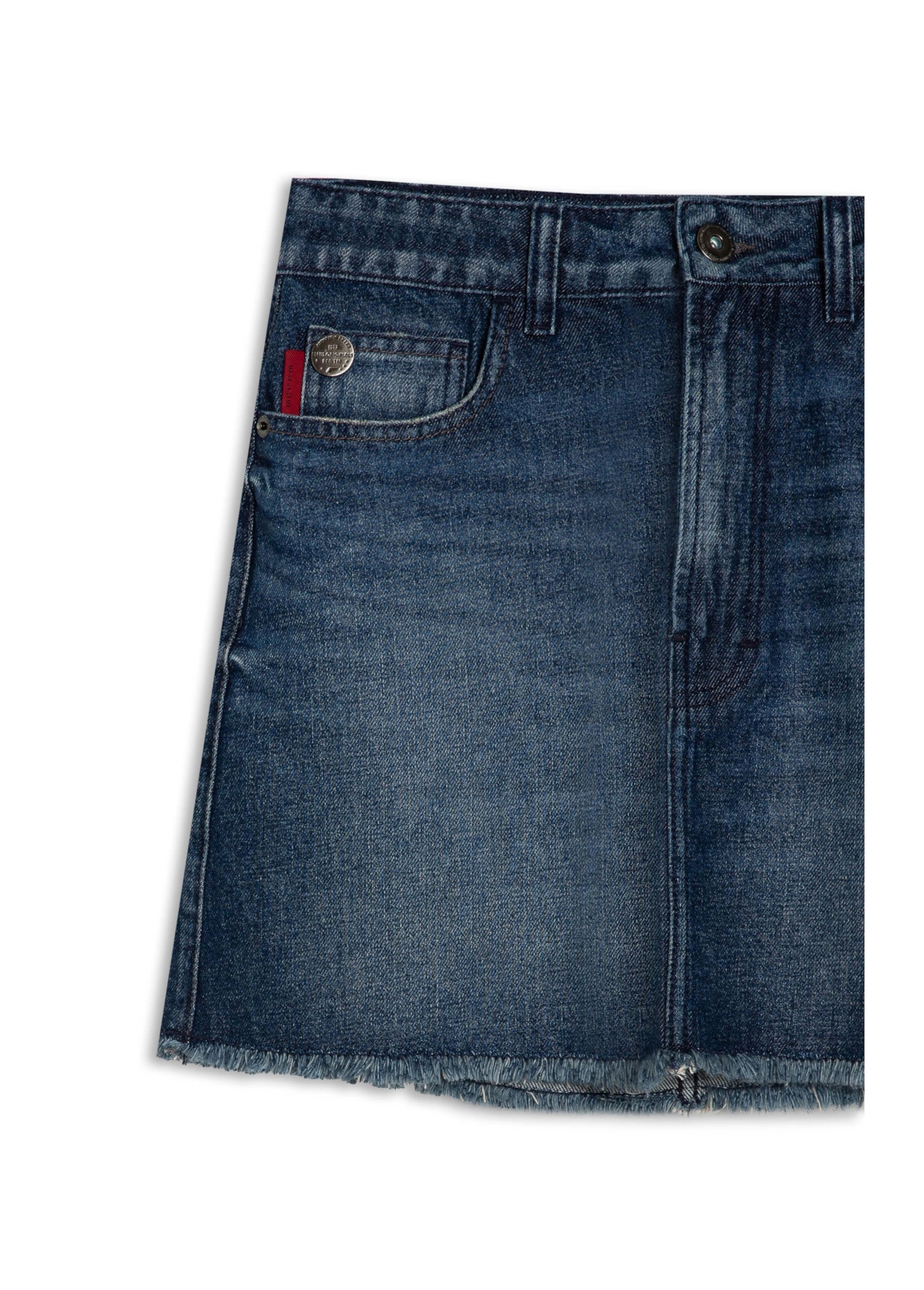 Saia Vintage Denim Emma Lav.Escuro C/ Matiz