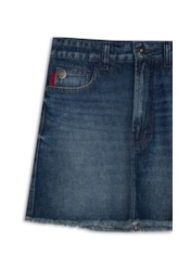 Saia Vintage Denim Emma Lav.Escuro C/ Matiz