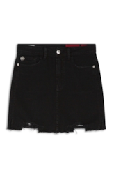 Saia Vintage Denim Zoe Preto O23 / I23