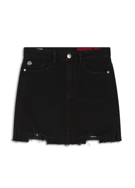 Saia Vintage Denim Zoe Preto O23 / I23
