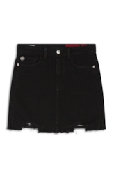 Saia Vintage Denim Zoe Preto O23 / I23