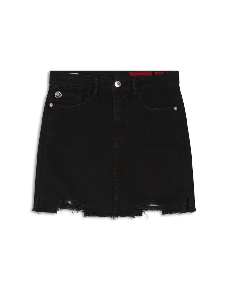 Saia Vintage Denim Zoe Preto O23 / I23