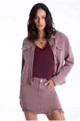 Saia Vintage Denim Zoe Purple Gray O23 / I23