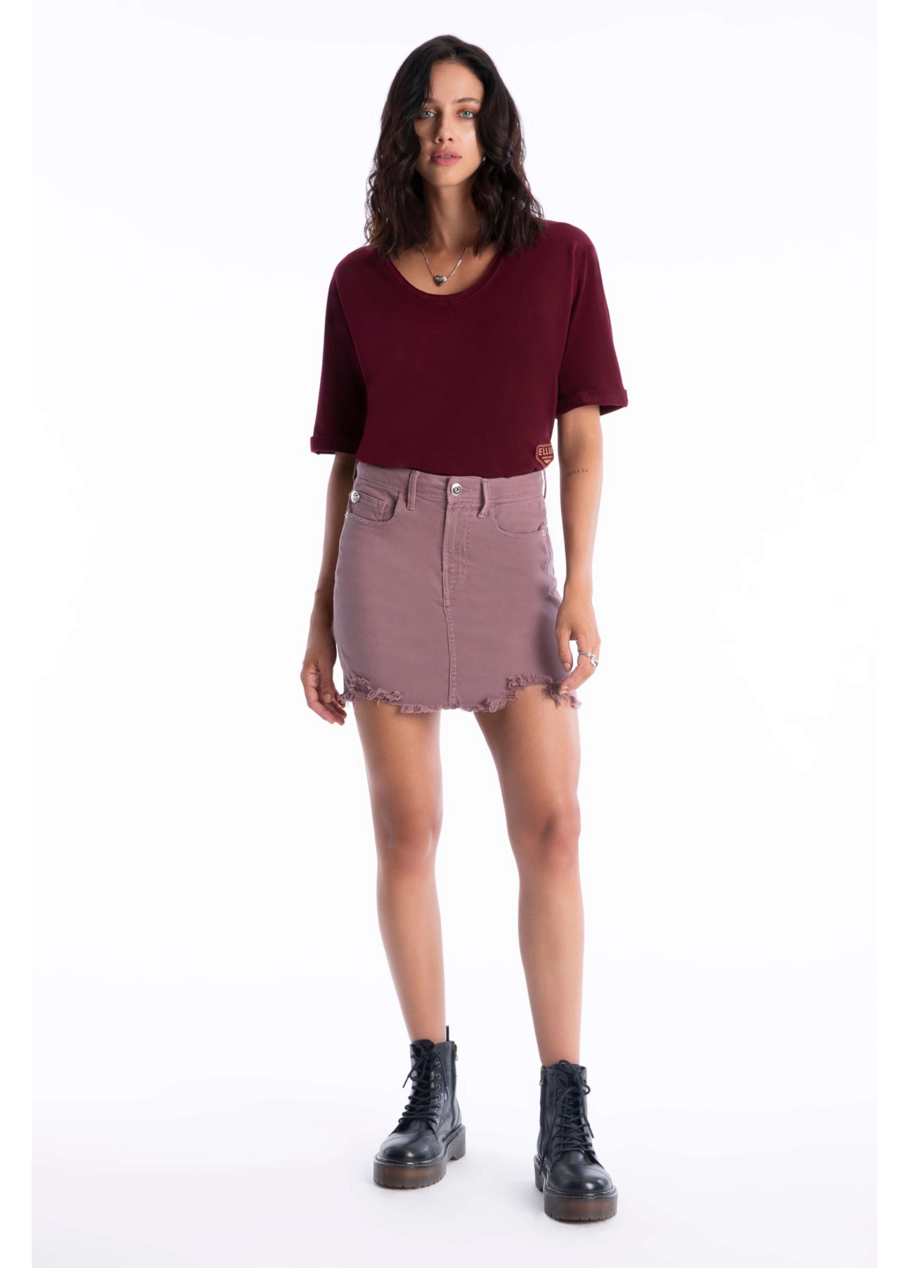 Saia Vintage Denim Zoe Purple Gray O23 / I23
