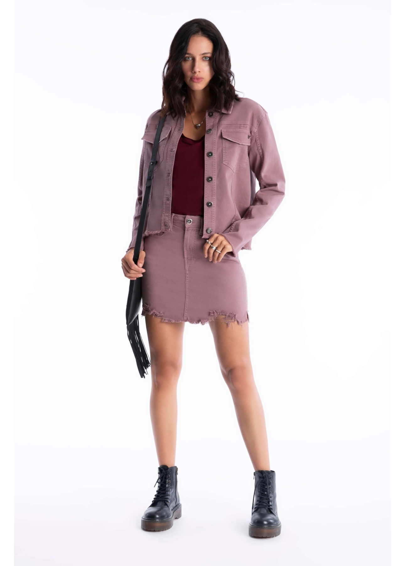 Saia Vintage Denim Zoe Purple Gray O23 / I23