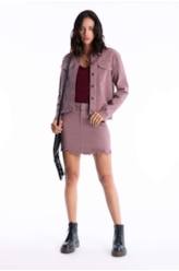 Saia Vintage Denim Zoe Purple Gray O23 / I23