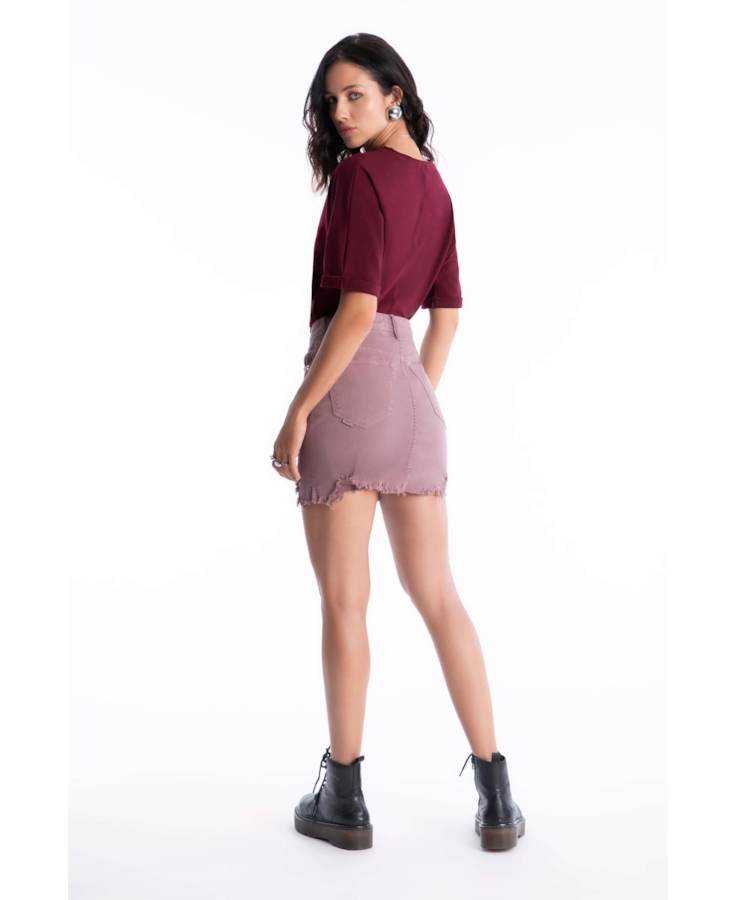 Saia Vintage Denim Zoe Purple Gray O23 / I23
