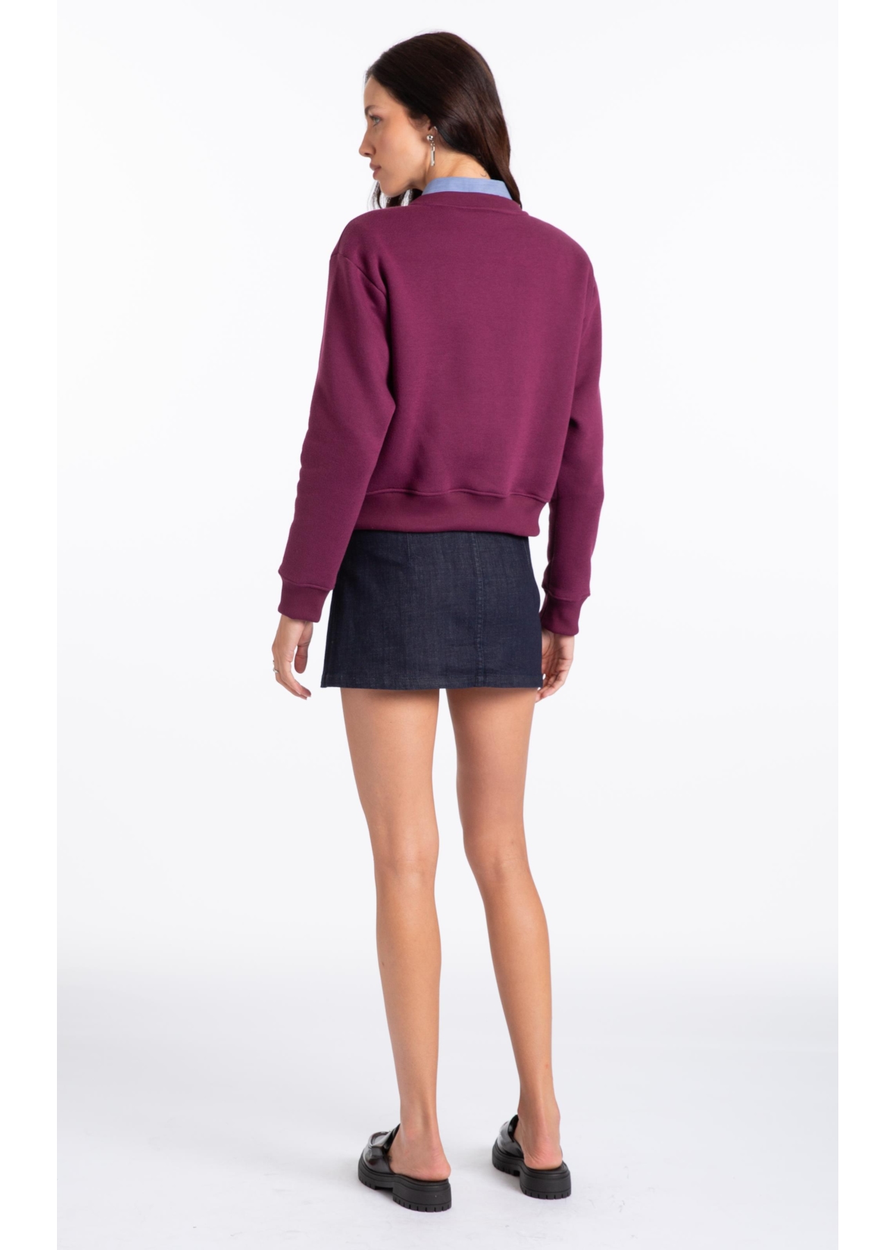 Saia Visco Indigo Elastic  Amaciado