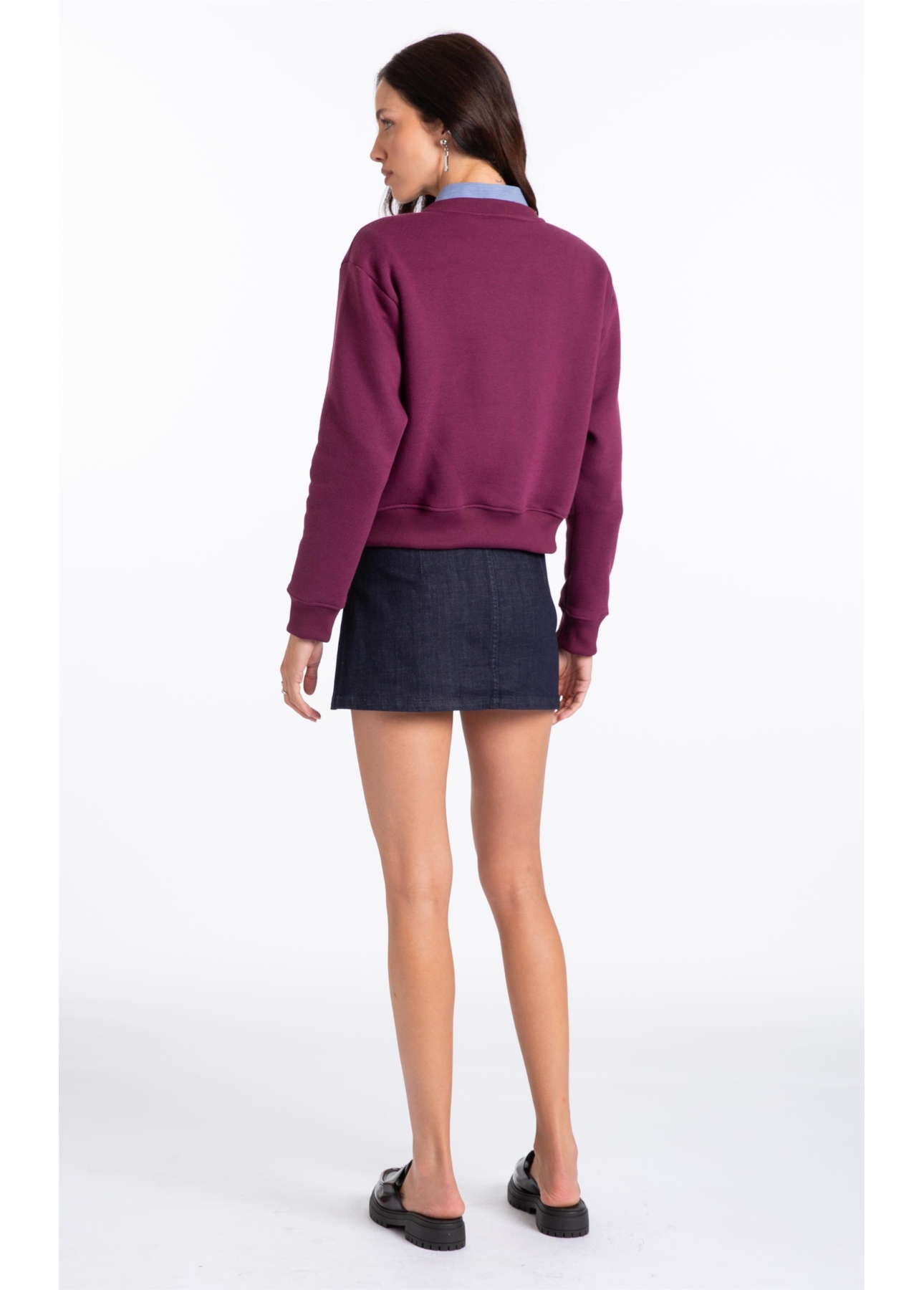 Saia Visco Indigo Elastic  Amaciado