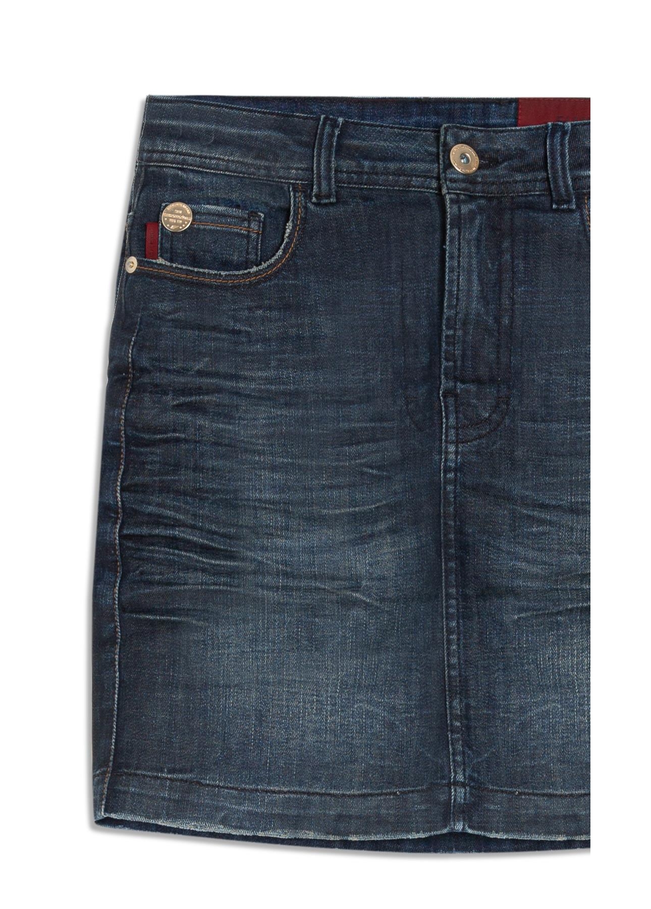 Saia Visco Indigo Elastic Lav. Escuro