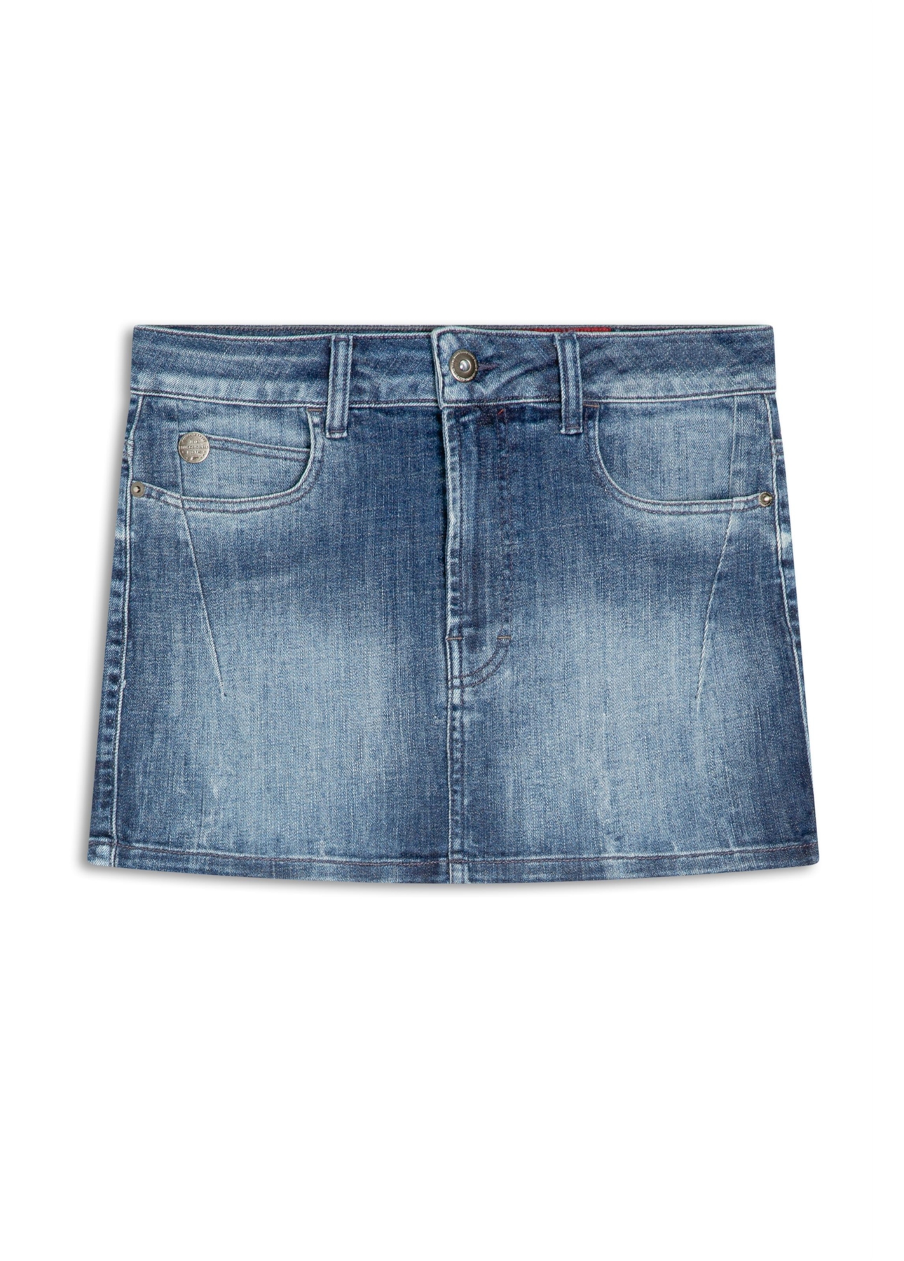 Saia Visco Indigo Elastic Lav.Escuro C/Tie Dye