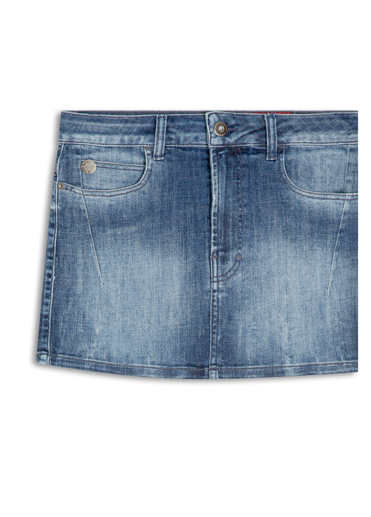 Saia Visco Indigo Elastic Lav.Escuro C/Tie Dye
