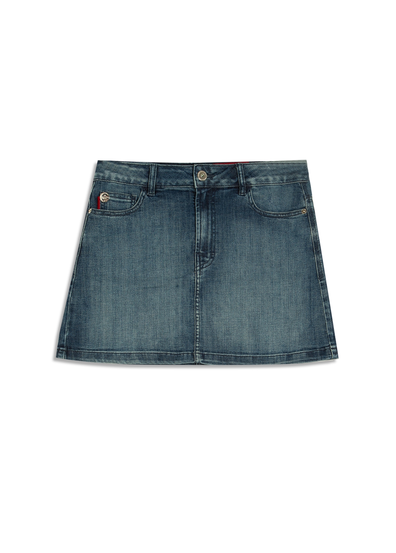 Saia Visco Indigo Elastic Mini Lav.Medio C/ Puidos