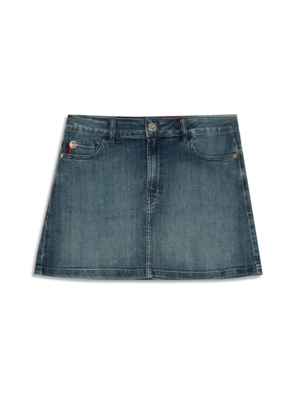 Saia Visco Indigo Elastic Mini Lav.Medio C/ Puidos