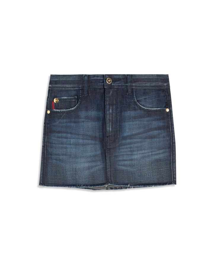 Saia Visco Indigo Elastic Mini Rosa 1867-Lav.Escuro C/Resina