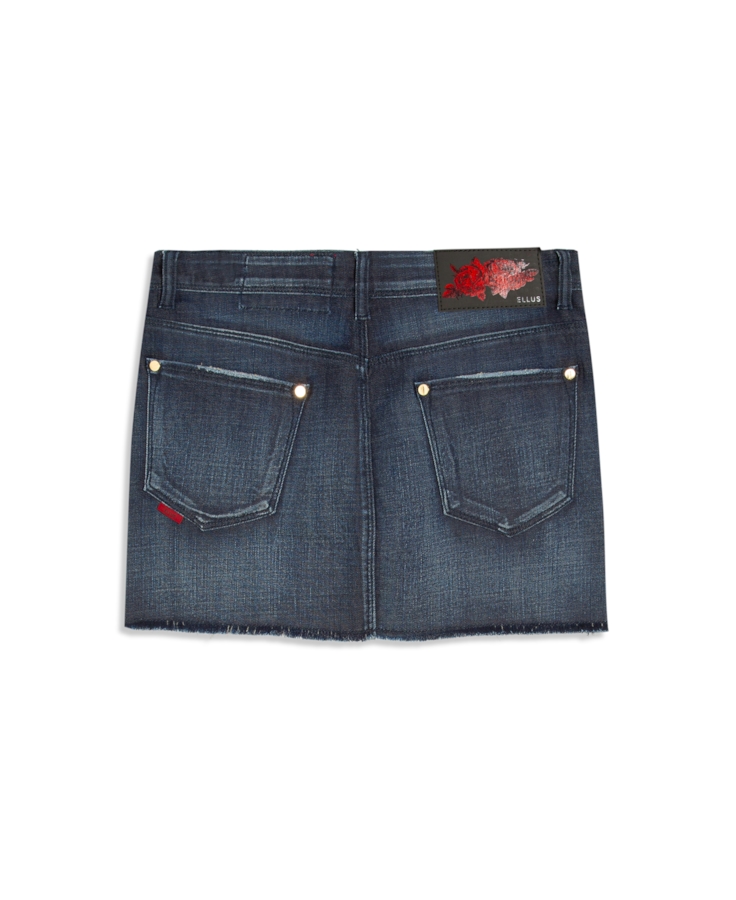 Saia Visco Indigo Elastic Mini Rosa 1867-Lav.Escuro C/Resina