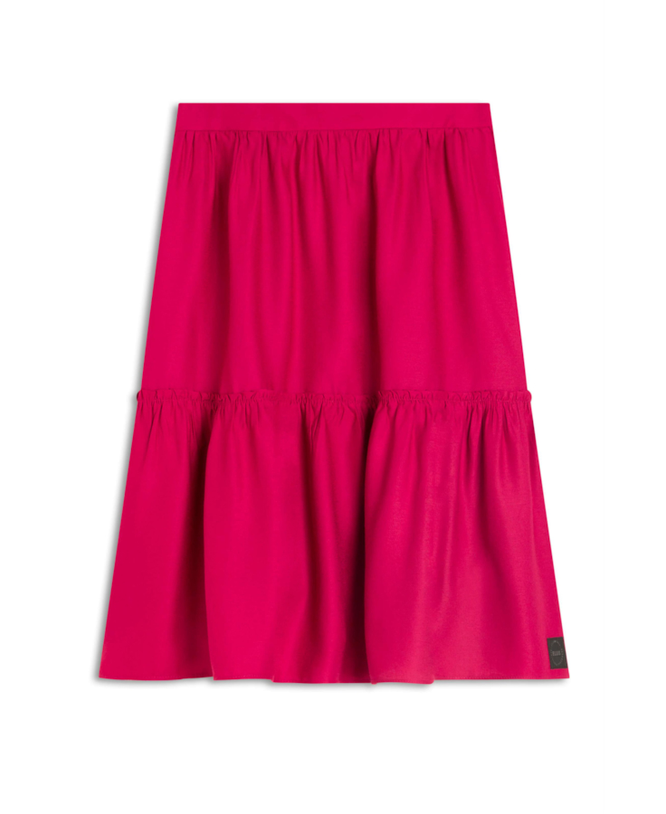 Saia Visco Twill Midi Magenta