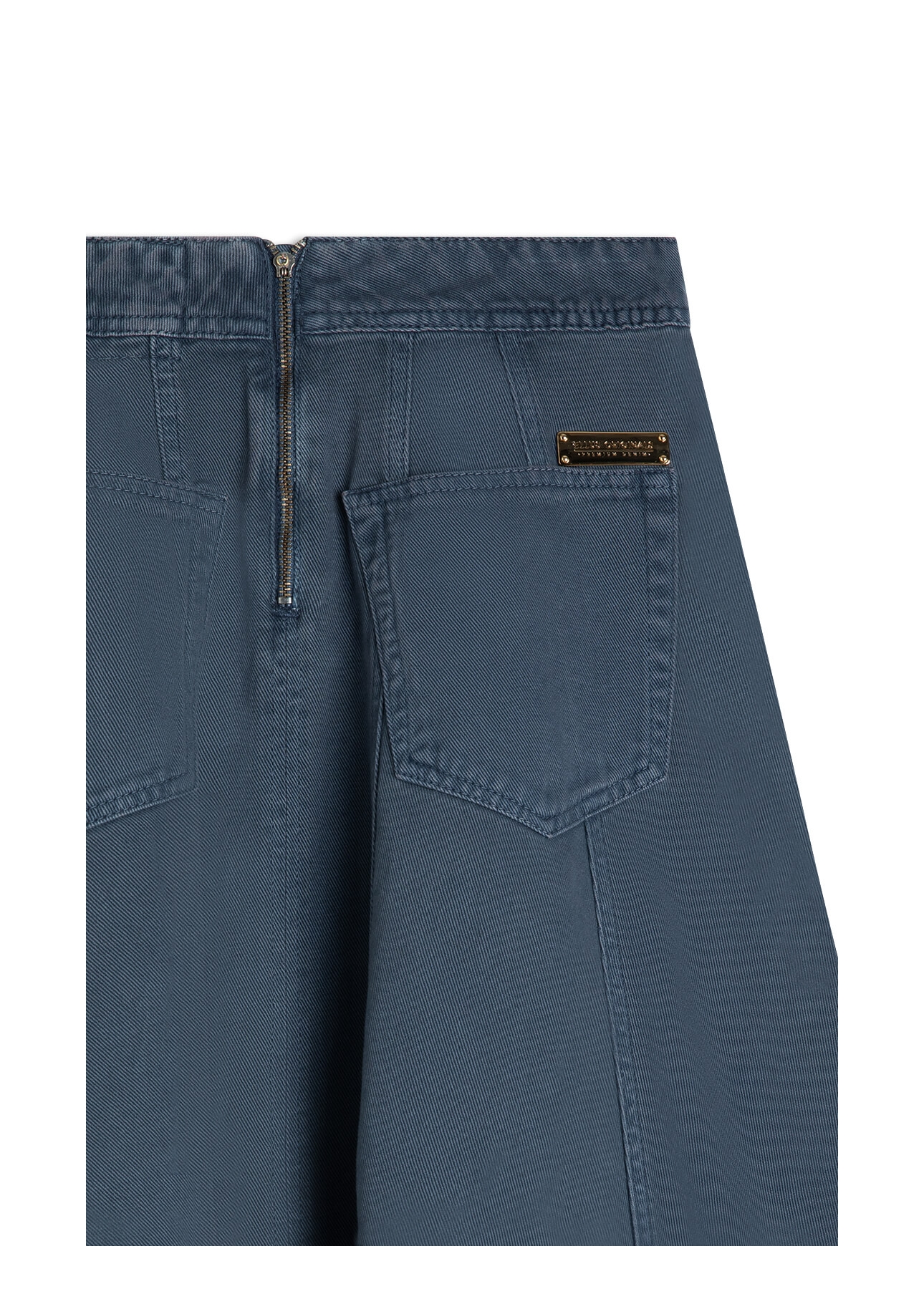 Saia White Denim Azul Carbono
