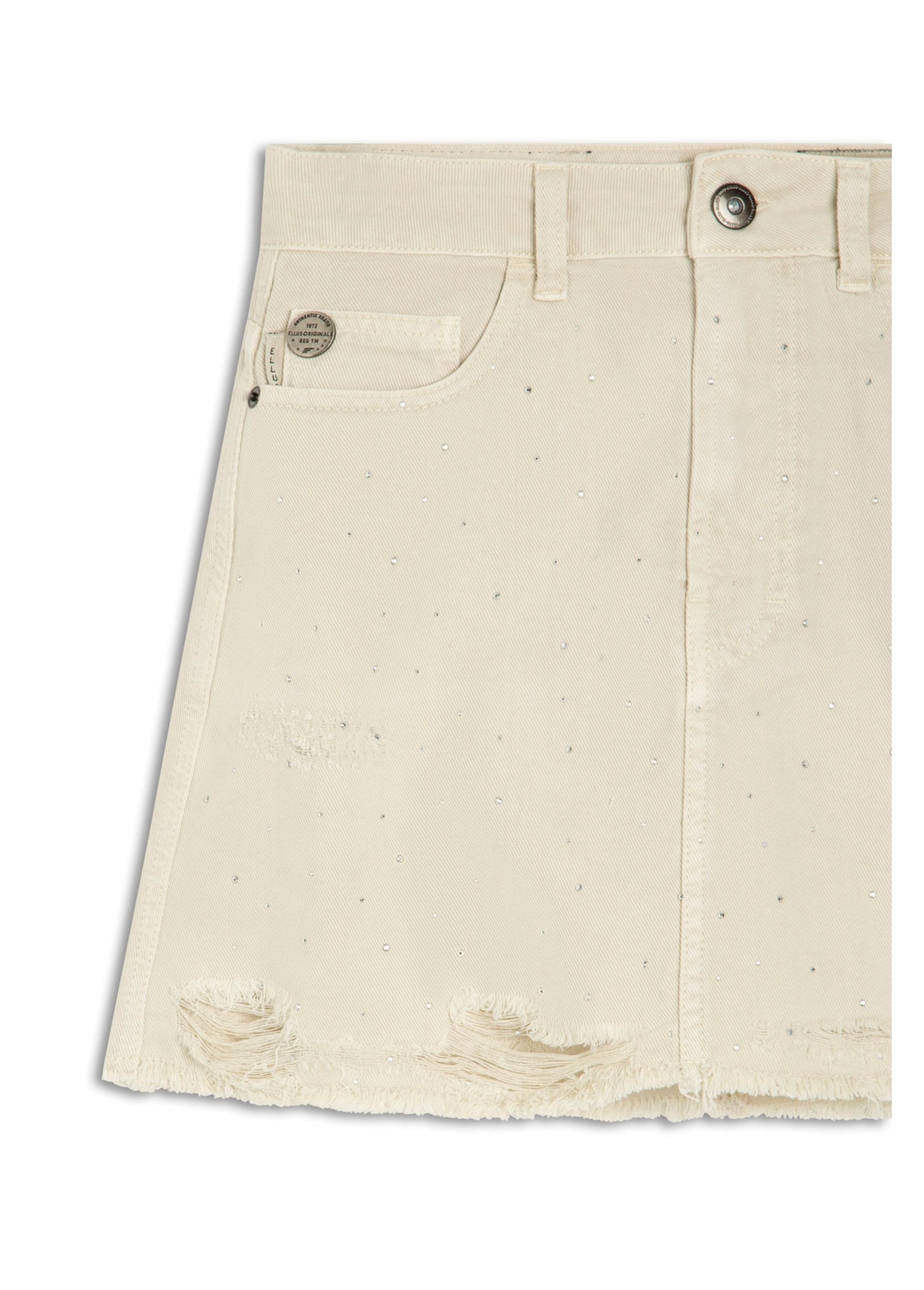 Saia White Denim Emma Pedras Sandy
