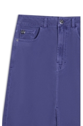 Saia White Denim Midi 5 Pockets Azul Jeans