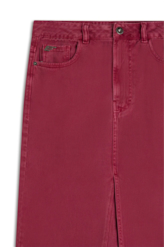 Saia White Denim Midi Zetex Magenta