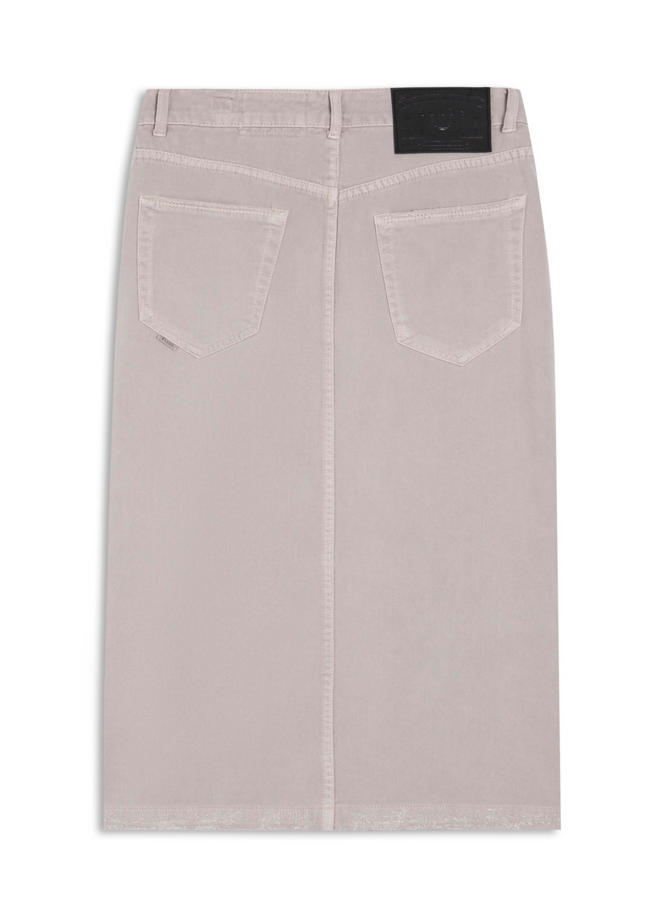 Saia White Denim Midi Zetex Silver