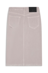 Saia White Denim Midi Zetex Silver