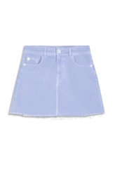 Saia White Denim Mini Azul Seco