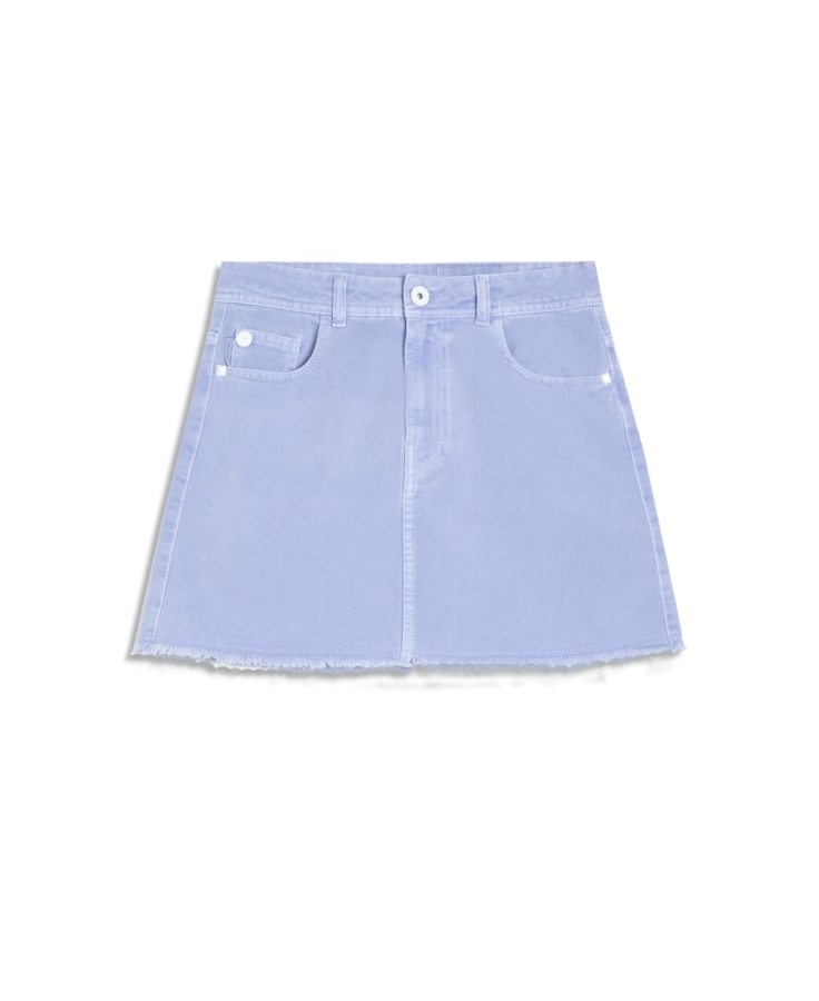Saia White Denim Mini Azul Seco