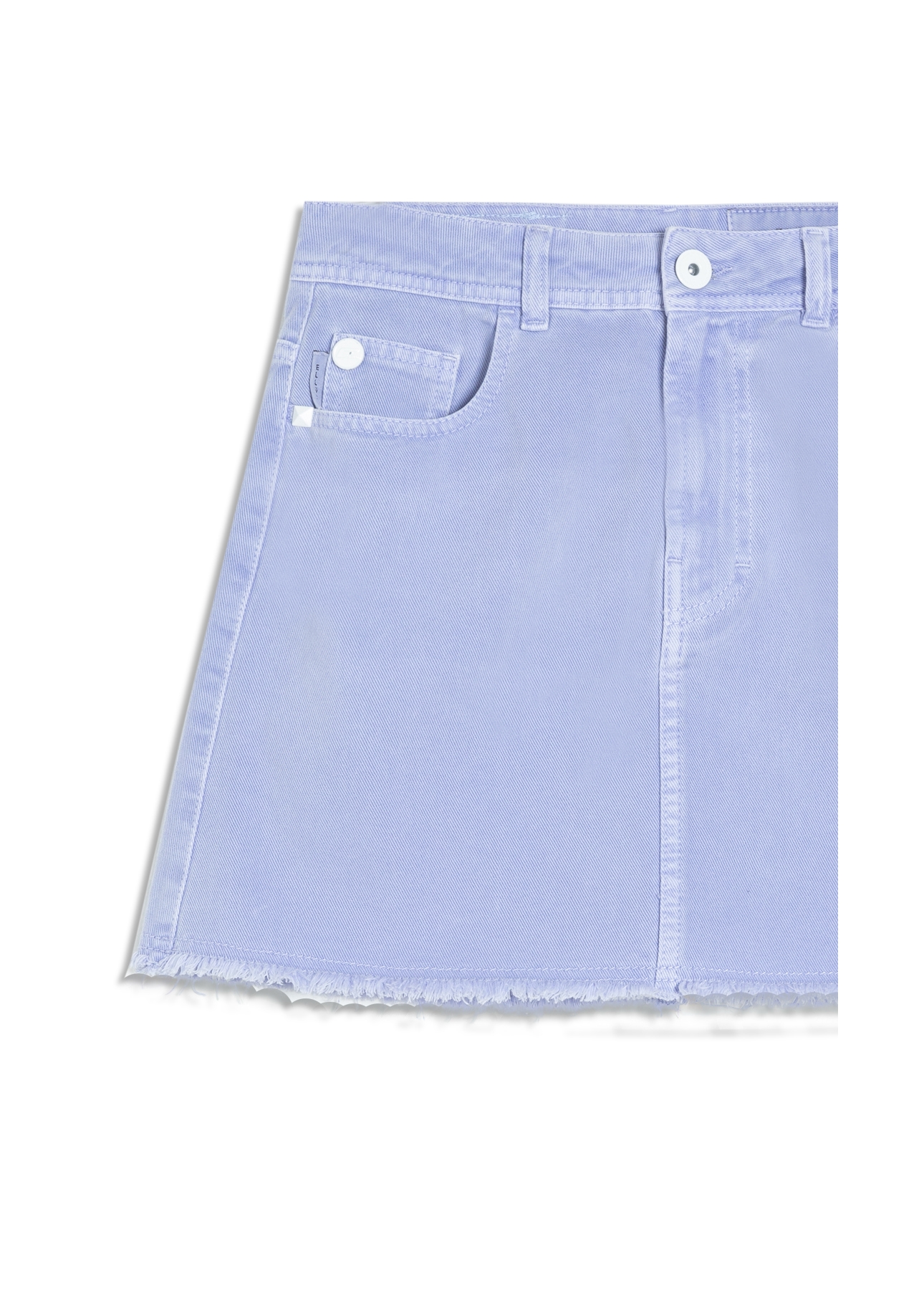 Saia White Denim Mini Azul Seco