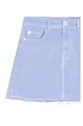 Saia White Denim Mini Azul Seco