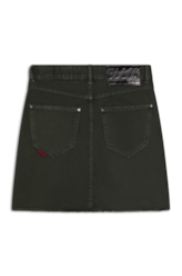Saia White Denim Mom Verde Militar