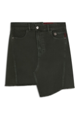Saia White Denim Mom Verde Militar