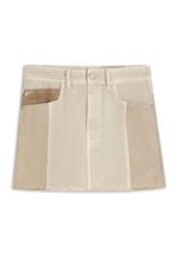 Saia White Denim Multicolor Sandy