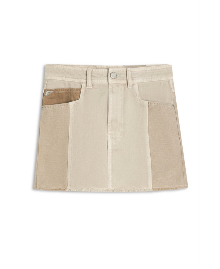 Saia White Denim Multicolor Sandy