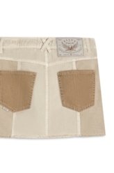Saia White Denim Multicolor Sandy