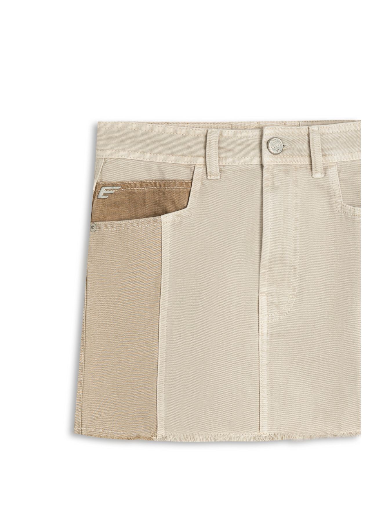 Saia White Denim Multicolor Sandy