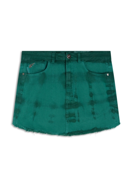 Saia White Denim Nina Verde Army