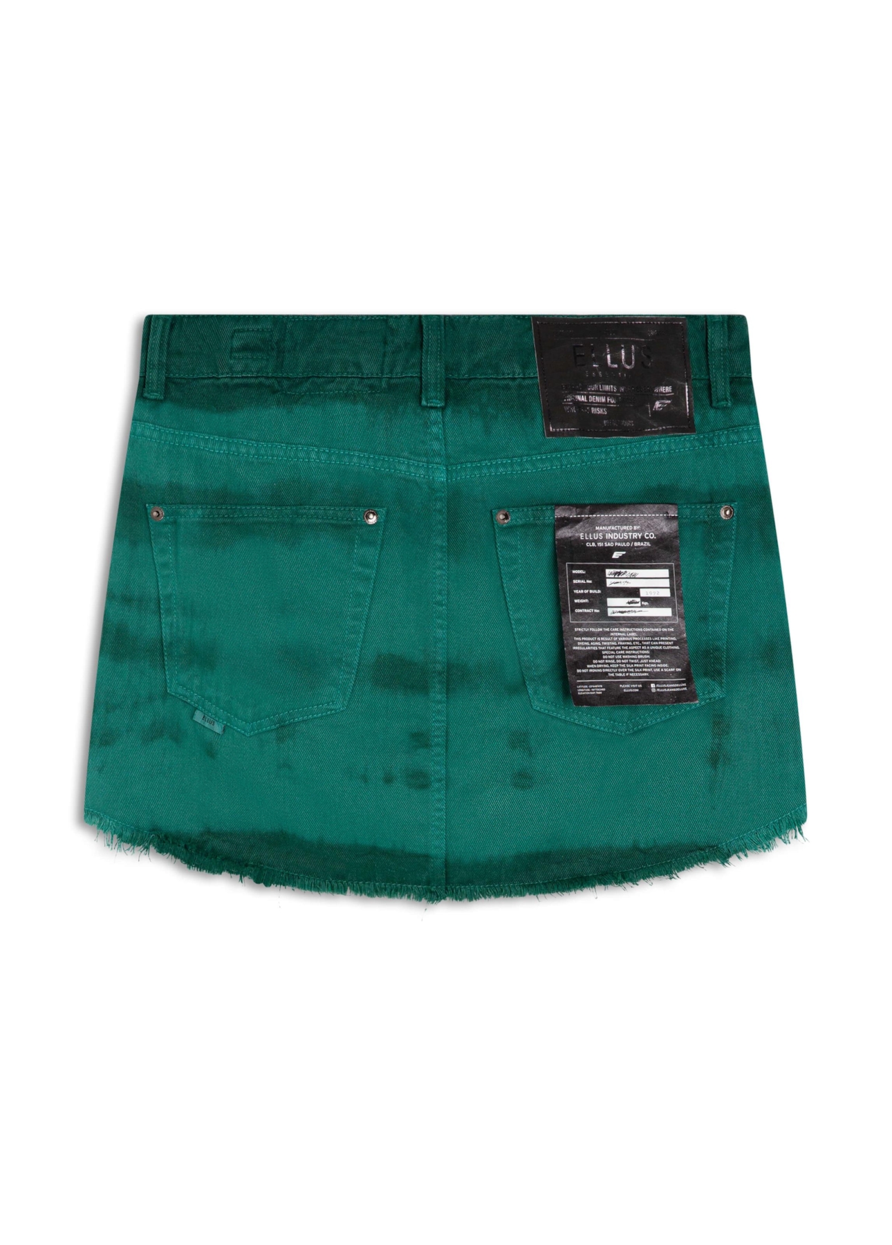 Saia White Denim Nina Verde Army