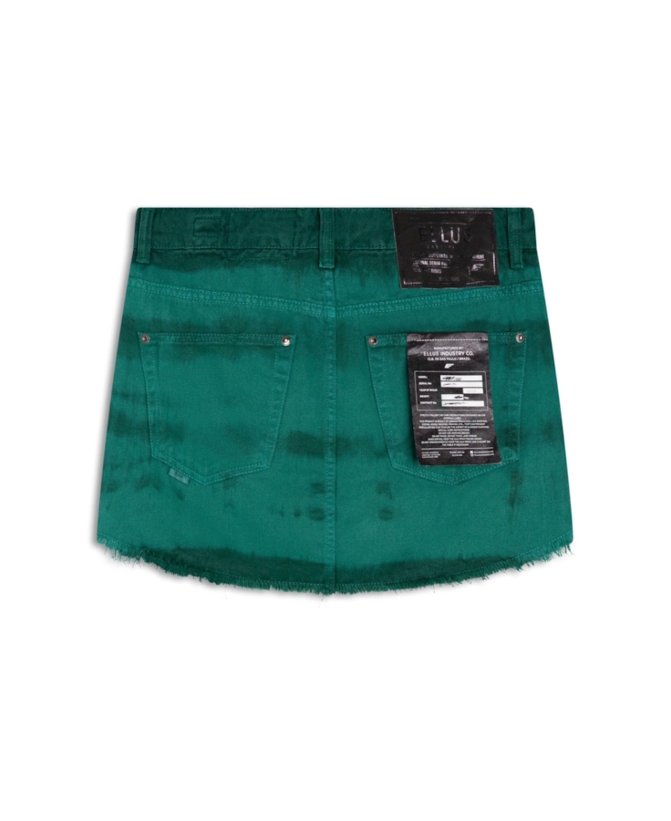 Saia White Denim Nina Verde Army