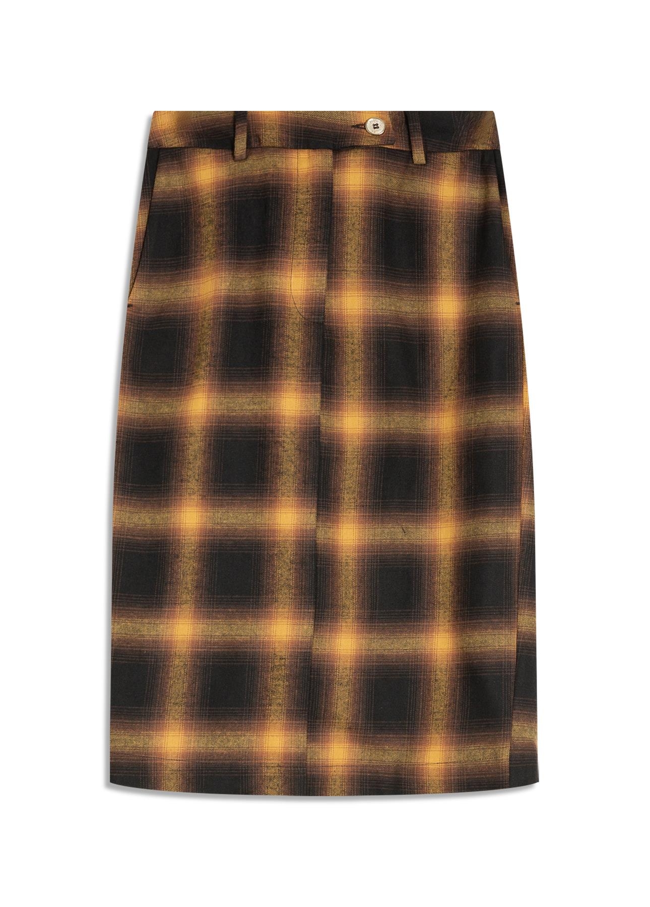 Saia Wool Touch Cepheus Pencil Skirt Camel