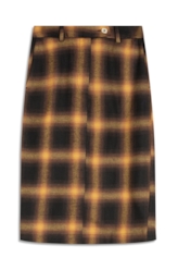 Saia Wool Touch Cepheus Pencil Skirt Camel